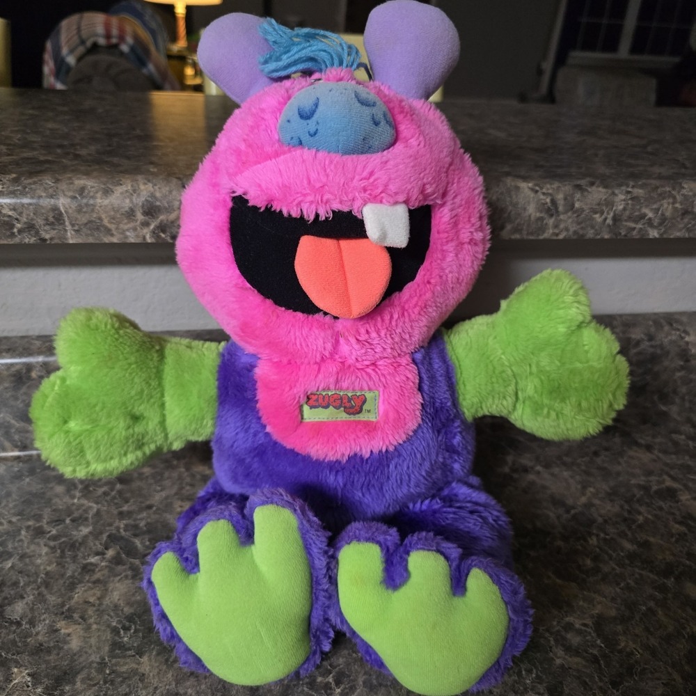 RARE 1986 My‎ Pet Monster Zugly The Hug Monster Plush Toy